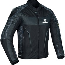 Prosev CE2140 Motosiklet Montu 4 Mevsim Hörgüçlü Maxdura 600-D Dayanıklı Kumaş Deri Motorcu Mont Camo