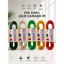 Akn Çelik Çamaşır Ipi Pvc Kaplama Esnemez Silinebilir