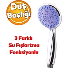 Akn Duş Başlığı Fonksiyonlu Vakumlu