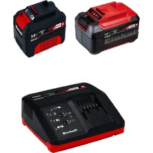 Einhell 18V Power X-Change 3.0 Ah + 5.2 Akü + Hızlı Şarj Cihazı