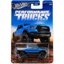 Hot Wheels Gümüş Serisi Performans Kamyonları 2020 Ram 1500 Rebel [mavi] 2/5-1:64 Ölçekli Diecast Oy