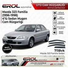 Erol Otomotiv Mazda 323 Familia (1996-1998) Uyumlu 4'lü Sedan Mugen Cam Rüzgarlığı Takımı