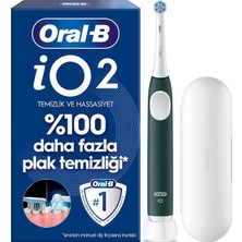 Oral-B Io2 Orman Yeşili Şarjlı/elektrikli Diş Fırçası, 1 Fırça Başlığı, Tek Şarjda 4 Haftaya Varan K