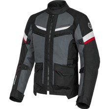 Scoyco JK122 Motosiklet Montu 4 Mevsim Uzun Oxford 600-D Dayanıklı Kumaş Motorcu Mont Siyah
