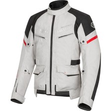 Scoyco JK122 Motosiklet Montu 4 Mevsim Uzun Oxford 600-D Dayanıklı Kumaş Motorcu Mont Gri