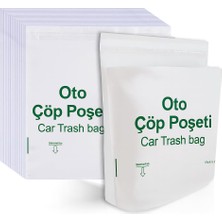 Delixa Kendinden Yapışkanlı Tek Kullanımlık Oto Çöp Poşeti, 20’li Paket, Sızdırmaz ve Dayanıklı Ar