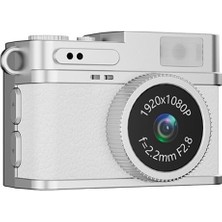 Delixa Cmr-35 Beyaz Dijital Mini Cep Boy Anahtarlık 1080P Video Fotoğraf Makinesi Kamera