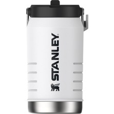 Stanley Iceflow Flip Straw 2.0 Pipetli Termos Su Şişesi 1.9 Litre - Chalk | Paslanmaz Çelik