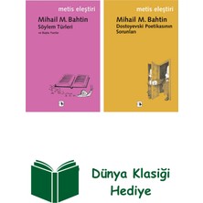 Metis Yayınları Mihail M. Bahtin 2 Kitap Seti + Dünya Klasiği Hediye