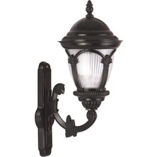 Delixa Avonnı BAP-68052-BSY-M1 Siyah Elektrostatik Toz Boyalı Dış Mekan Aydınlatma, E27, Aluminyum, Polikar