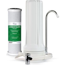 Delixa Ispring Ckc1 Tezgah Üstü Içme Suyu Filtrasyon Sistemi, 2,5" x 10" Kömür Filtreli, Tezgah Üstü Su Fil
