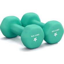 Delixa YES4ALL Altıgen Dambıllar, Neopren Kısa Dambıllar, Kadınlar, Jimnastik, Yoga, Pilates Için Ağırlıkla