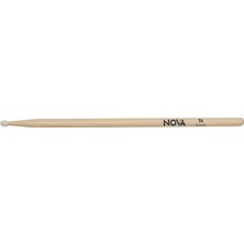 Vic Firth Baget(Çift) Nova 7A Nylon Tıp, Hıckory, 15 1/2"x0.