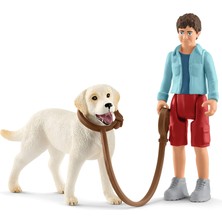 Delixa Schleich 42478 Labrador ile Yürüyüş Oyuncak Figürü, Çok Renkli