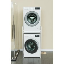 Devin Dekor Çamaşır Makinesi Dolabı-Kurutma Makinesi Dolabı - Metal Banyo Dolabı- Çamaşır Makinesi Kurutma Makinesi Arası Raf