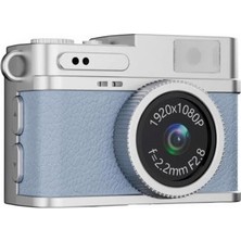 Delixa Dijital Fotoğraf Makineleri Video Kamera Mini Anahtarlık 1080P CMR35 Mavi