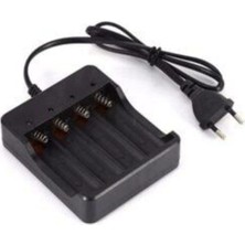 Delixa Li-Ion 18650 Tip Pil 3.7V Pil Şarj Aleti 4'lü Dolum Cihazı (Kalem Veya Ince Pil Şarj Etmez)