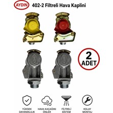 Aydın Filtreli Hava Kaplini Subapsız Dorse Uyumlu Sarı/kırmızı (2ADET)