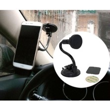 Delixa Ankac Ön Cama Yapışan Manyetik Mıknatıslı Vantuzlu Araç Oto Araba Içi Telefon Tutucu Si