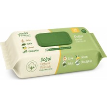 Mey ® Doğal Organik Pamuklu Islak Havlu Mendil 50'li Najmaddin