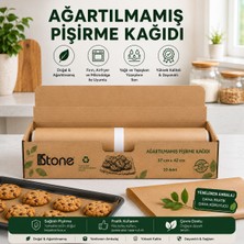 Broken Stone 50 Adet Craft Kesilmiş Pişirme Kağıdı 37 x 42 cm Ağartılmamış Doğal Pişirme Kağıdı-En Iyi Mutfak Yardımcısı