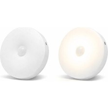 Delixa 2’li Set Sensörlü LED Kabin Işığı Gece Lambası | 1,5W | 4000K Doğal Beyaz | 150 Lümen | USB Şarjlı |