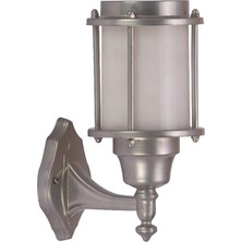 Delixa BAP-68130-GR Gri Elektrostatik Toz Boyalı Dış Mekan Aydınlatma, E27, Aluminyum, Polikarbon Ca