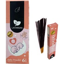 Delixa Layansaa Bebek Pudrası (Baby Powder) Kokusu Özel Aroma Kokusu Agarbatti Arınma 20 Adet 1 Paket Çubuk
