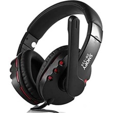 Delixa SN-338 Siyah-Kırmızı Mikrofonlu Kulaklık