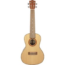 Delixa Lanikai Katı Üst Cedar Konseri Ukulele, Saten Bitirmek, Çanta, Cdst-C
