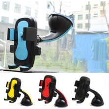 Delixa Btm Otomotiv (778) Universal Vantuzlu Renkli Telefon Tutucu Siyah-Kırmızı-Mavi Kırmızı