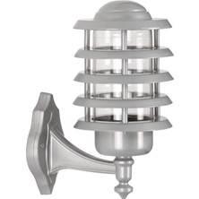 Delixa BAP-68158-BBY Gri Elektrostatik Toz Boyalı Dış Mekan Aydınlatma, E27, Aluminyum, Polikarbon/a