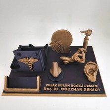 Hediyemix Kişiye Özel KBB Uzmanı Doktor Masaüstü İsimlik Kartvizitlik - Doktora Özel Hediye