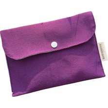 Delixa Soft Keten Yıkanabilir Çıtçıt Detaylı Kadınlar Için Ped Çantası,mini Kozmetik Makyaj Çantası,ped Kes
