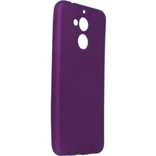 Delixa Dtech General Mobile Gm 8 Uyumlu Kılıf Yumuşak Dokulu Silikon Mürdüm