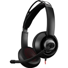 Delixa SN-C01 3.5mm Stereo Ofis-Call Center-Toplantı Siyah Profesyonel Mikrofon+Kulaklik