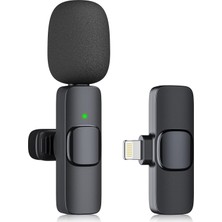 Delixa Kopdkes Profesyonel Kablosuz Yaka Mikrofonu iPhone Ipad, Plug-Play 2.4g Ultra Düşük Gecikme-Dahili G