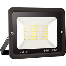 Delixa 50 W LED Dış Mekan Spotu, 6000 K Dış Mekan LED Spot Işığı, Soğuk Beyaz LED Spot Işığı, 5000 Lm Süper