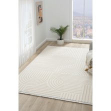 Vitali Home Ventura Beyaz Shaggy Yumuşak Post Peluş Salon Oturma Odası Halısı VNT112