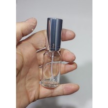 Delixa 15 Adet Boş Gümüş Kapaklı Kolonya Şişesi Doldurulabilir Cep Cam Parfüm Şişesi 20 ml 8697431