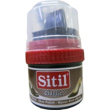 Delixa Sitil Klasik Ayakkabı Boyası, Cilalı, Süngerli, 50 Ml, 60GR (Kahverengi)