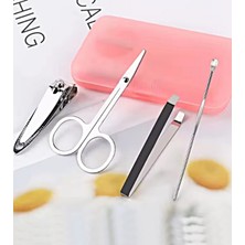 Delixa 4'lü Set Manikür Pedikür Seti Mini Boy Seyahat Bakım Seti