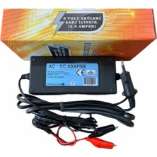 Delixa Explorer Atv 6V Akülü Araç Için 6 Volt Aküleri Için Adaptör Şarj Cihazı Şarz Aleti 3.5 Amper