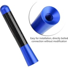 Delixa ̇versal Mavi̇ Karbon Fi̇ber Oto Çubuk Radyo Anteni̇ 12 cm