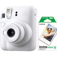 Delixa Mini 12 Beyaz Fotoğraf Makinesi ve 10'lu Mini Film