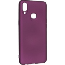 Delixa Dtech A10S Uyumlu Kılıf Yumuşak Dokulu Silikon Mürdüm