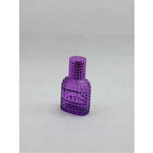 Delixa Anadolu Parfüm, Boş Doldurulabilir, Mor Renkli, Dekoratif Tasarımlı Cam Parfüm Şişesi, 30ML