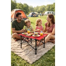 Exent Mini Kamp Sehpası 31 x 46 Cm-Kırmızı