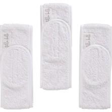 Delixa Bandana | 3lü Set |%100 Pamuk Bukle Havlu, Cırt Bant Biyeli | Cilt Bakımı, Makyaj Saç Ba