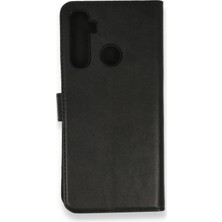 Delixa Realme 6i Uyumlu Kılıf Kapaklı Cüzdan Standlı Deri - Siyah
